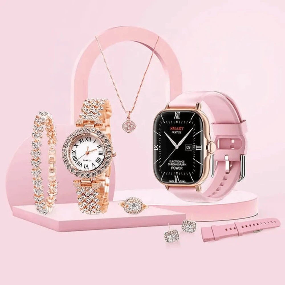 A58 Plus 6 IN 1 Smartwatch Set – KSA DROP